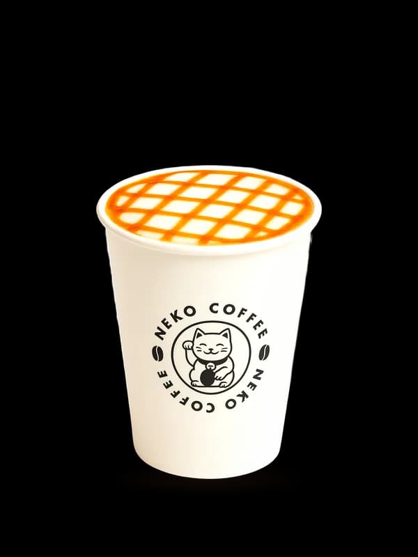 Caramel Macchiato in a Neko Coffee cup