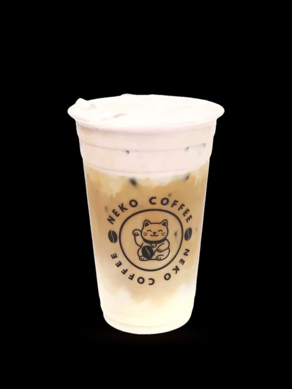 Lavender Latte in a Neko Coffee cup