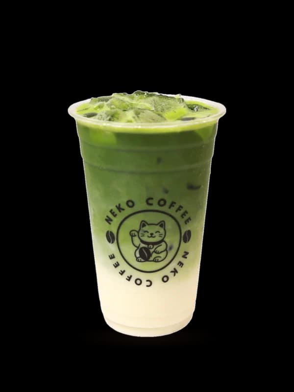 Matcha Latte in a Neko Coffee cup