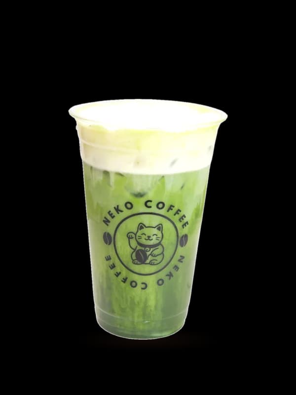 Matcha White Chocolate in a Neko Coffee cup